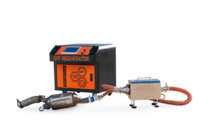 Máquina regeneradora de filtros de partículas DPF para regeneración térmica controlada
